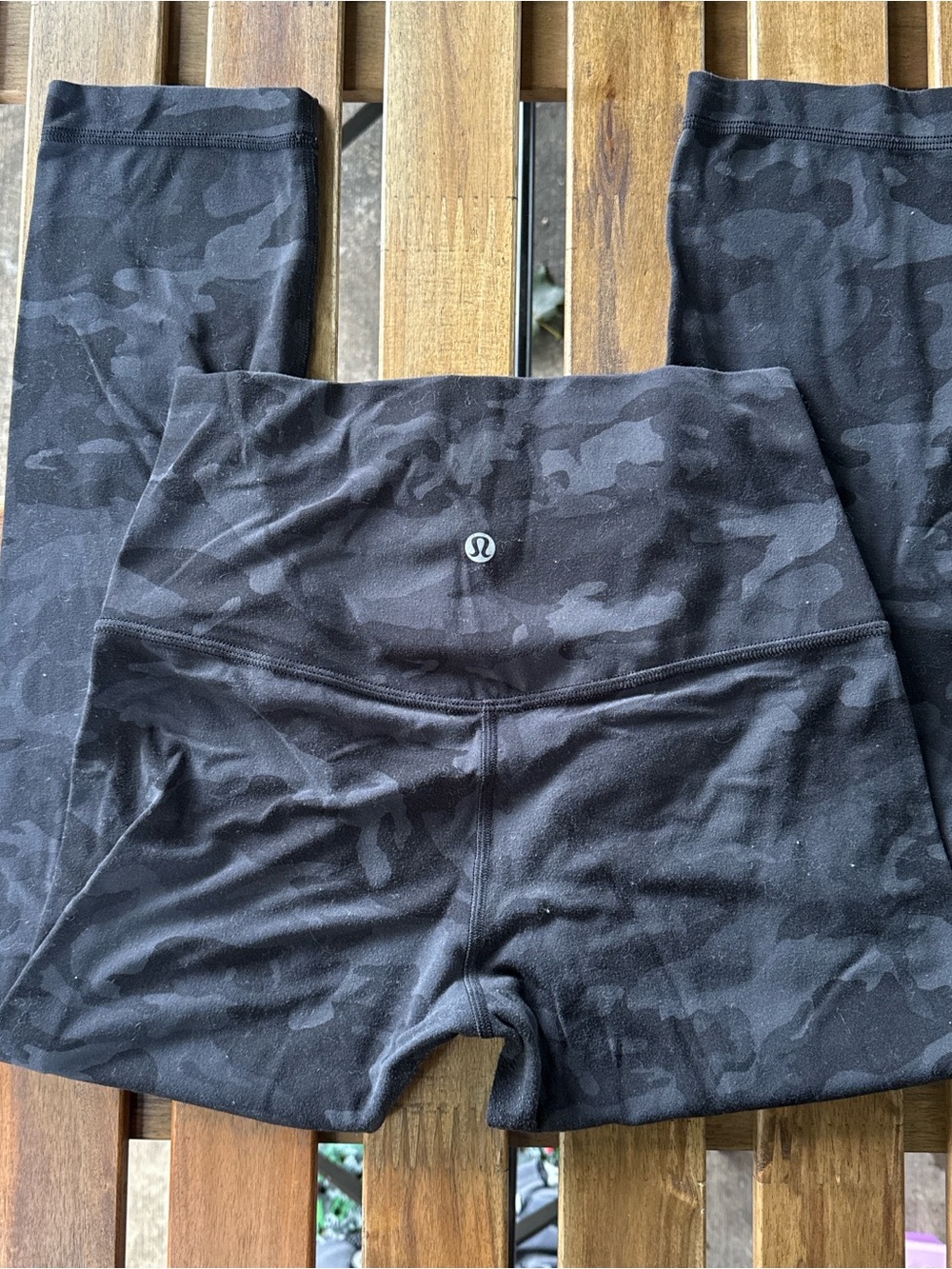 lululemon athletica Black Camo High-Rise Leggings
